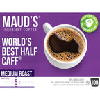 Maud's Half Caff Medium Roast Coffee Pods (World's Best Half Caff)