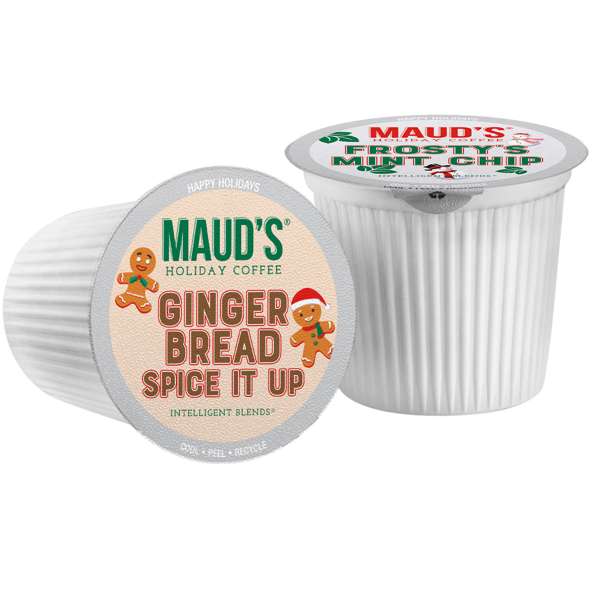 Maud's Winter Flavored Coffee Pods Holiday Variety Pack (6 Blends) - 42 Pods